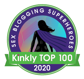Kinkly "sex blogging superheroes" badge for 2020.